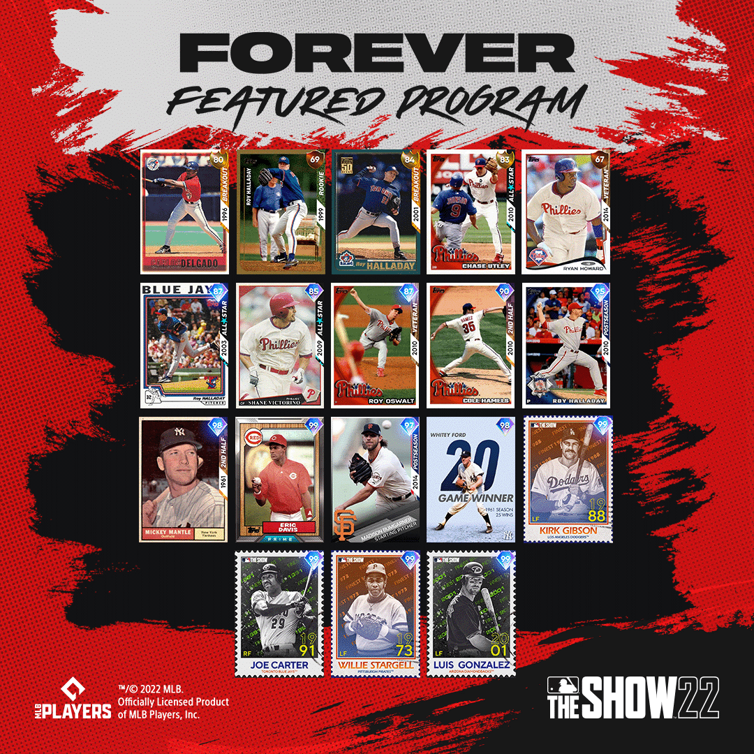 Diamonds abound in the Forever Featured Program available in MLB® The Show™ 22