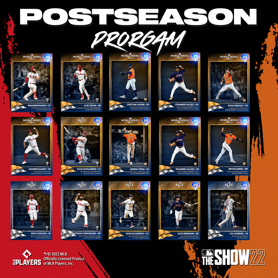Astros & Phillies Flashbacks Define Memorable Postseason Program in MLB® The Show™ 22