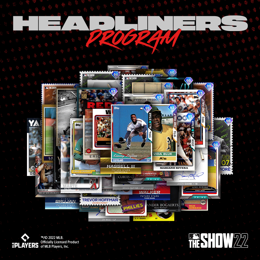 Past, Present, and Future Stars Collide in the Headliners Program available in MLB® The Show™ 22