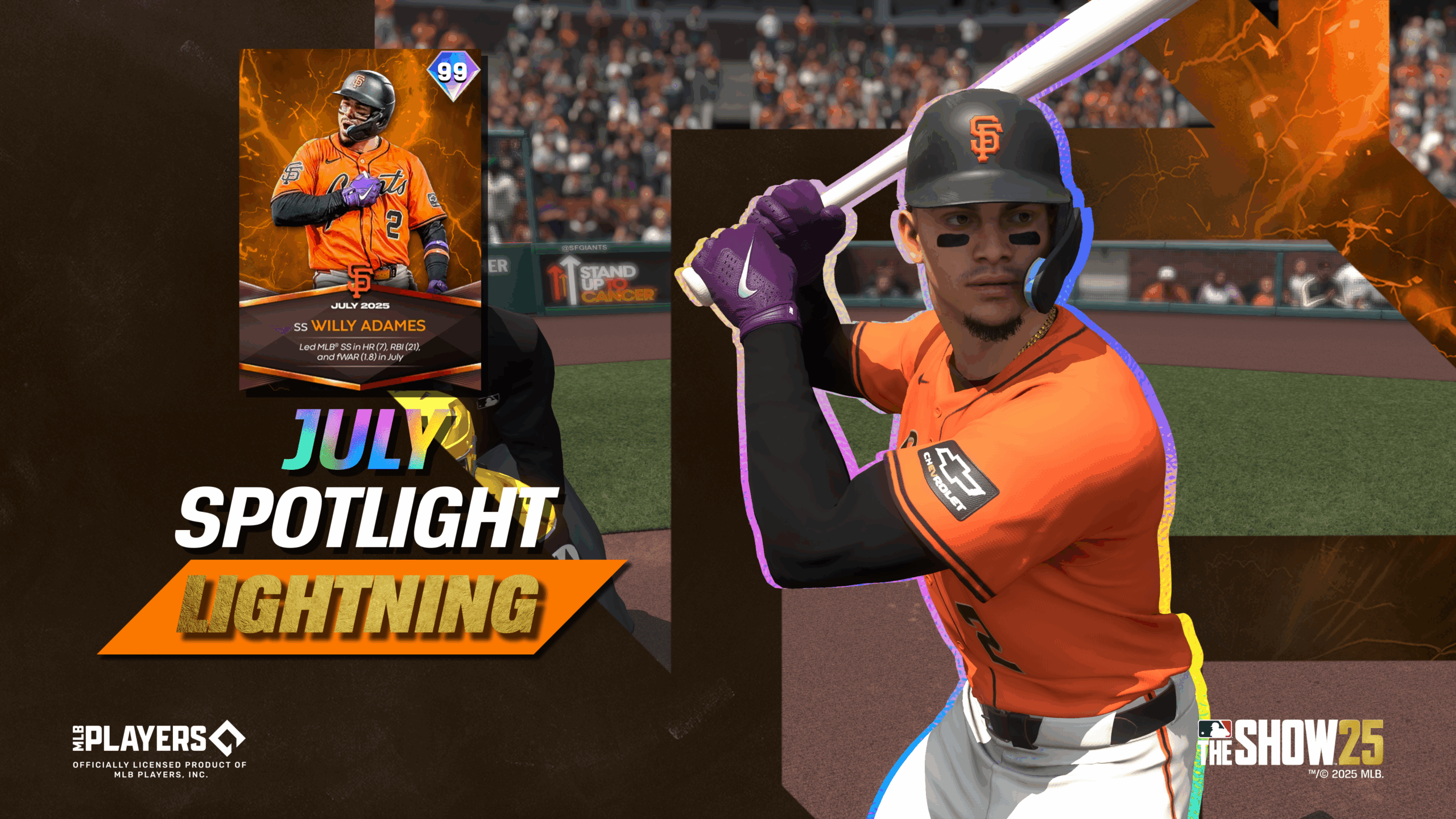 The July Spotlight shines on Lightning Willy Adames in MLB The Show 25