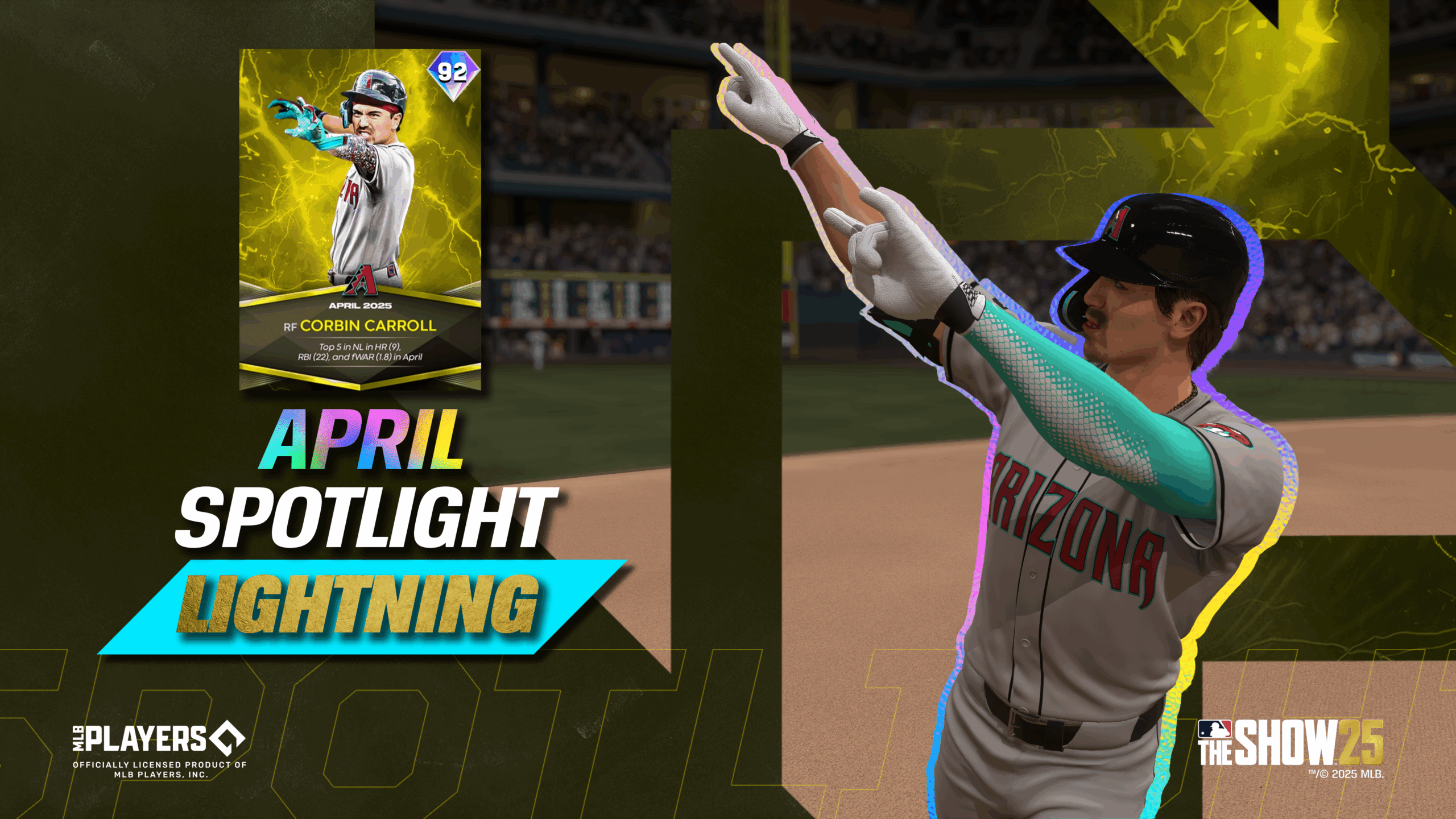 April Spotlight Series Lightning Corbin Carroll Blazes in MLB The Show 25