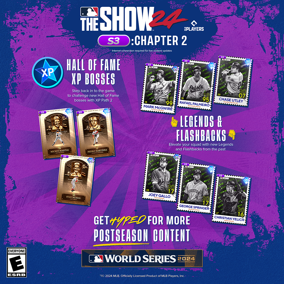 Find Finest Series, Hall of Fame Series, & More Rewards in MLB The Show 24’s Season 3 Update